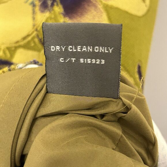 Taylor Dress Bengaline‎ Womens size 2 Green floral silk blend sleeveless bold - Picture 6 of 14